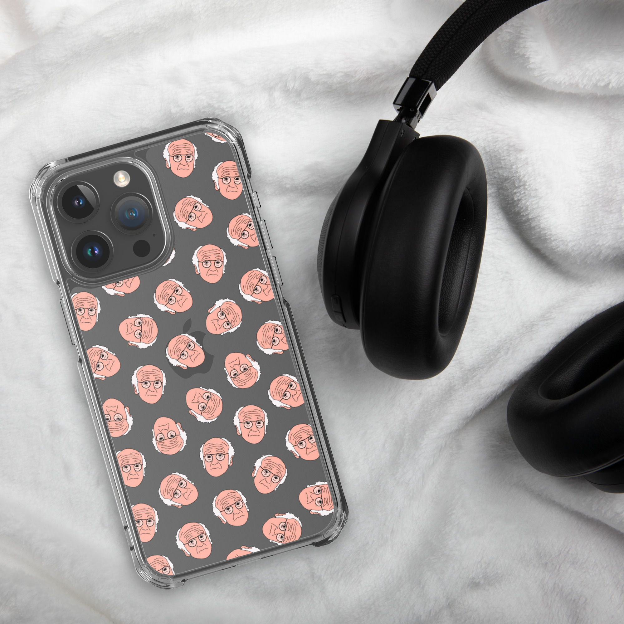 Larry All The Things: Larry David All Over Print iPhone Case - Image 36